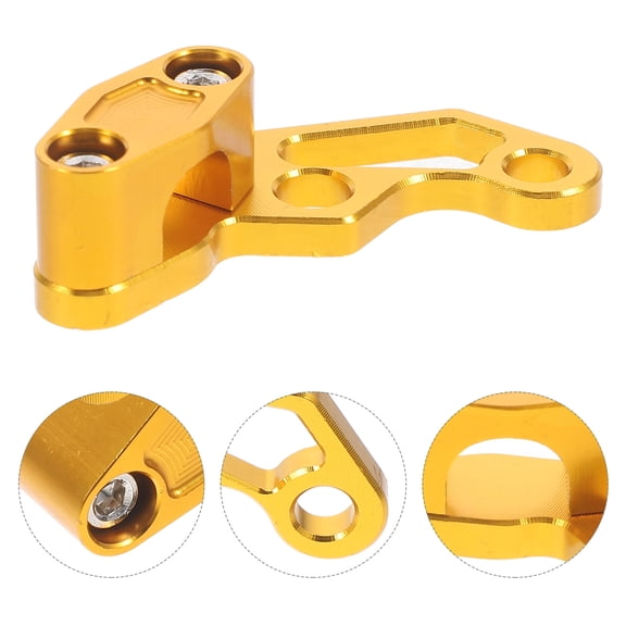 FOMIYES Golden Motorcycle Brake Cable Retaining Clamp with Aluminum Alloy Material
