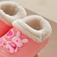 thumbnail image 4 of Gvdentm House Slippers for Kids Kids Slippers Boys Girls Warm Winter House Slippers Big Little Kids Non-Slip Soft Plush Memory Foam Home Shoes for Indoor Outdoor(Pink,12), 4 of 7