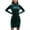 Green, variant on OBEEII Velvet Dress for Women Long Sleeve Turtleneck Bodycon Dresses Black Ruched Velvet Mini Dress Curvy Cocktail Dresses