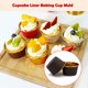thumbnail image 2 of Bearachild Paquete de 100 Cupcake Liner Mousse Mold Pastelería Postre Galletas Taza Pan Wrappers Inicio Comedor Hotel Panadería Cocina Hornear Herramientas y accesorios para hornear TYPE1, 2 of 6