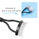 thumbnail image 2 of Aplicador de rímel 2 en 1 con separador, definidor y diseño de arco para un cuidado preciso Peine de pestañas y cepillo para cejas negro, 2 of 7