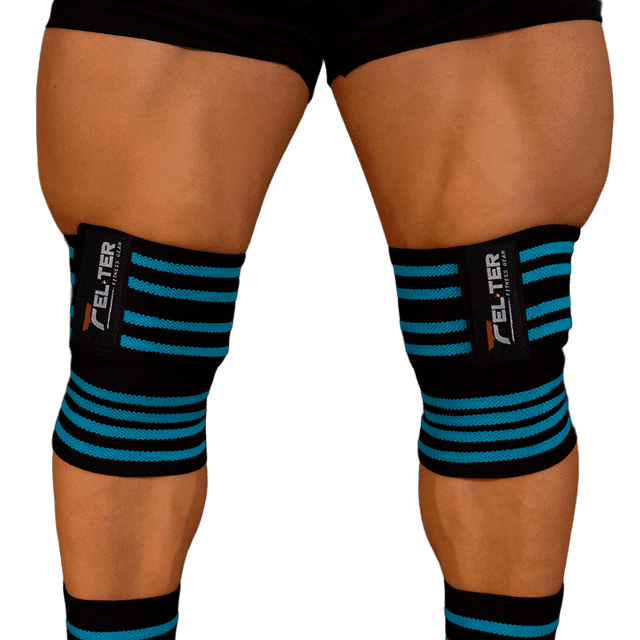 Vendas Para Rodillas FELTER SPORTS Lineas / Azul Cielo