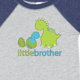 thumbnail image 4 of Inktastic Dinosaur Little Brother Green Boys Baby Bodysuit, 4 of 5