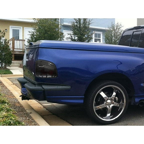 Rvinyl Tail Light Tint Covers Compatible with Ford F-150 2001-2003 (Lightning) - Matte Smoke