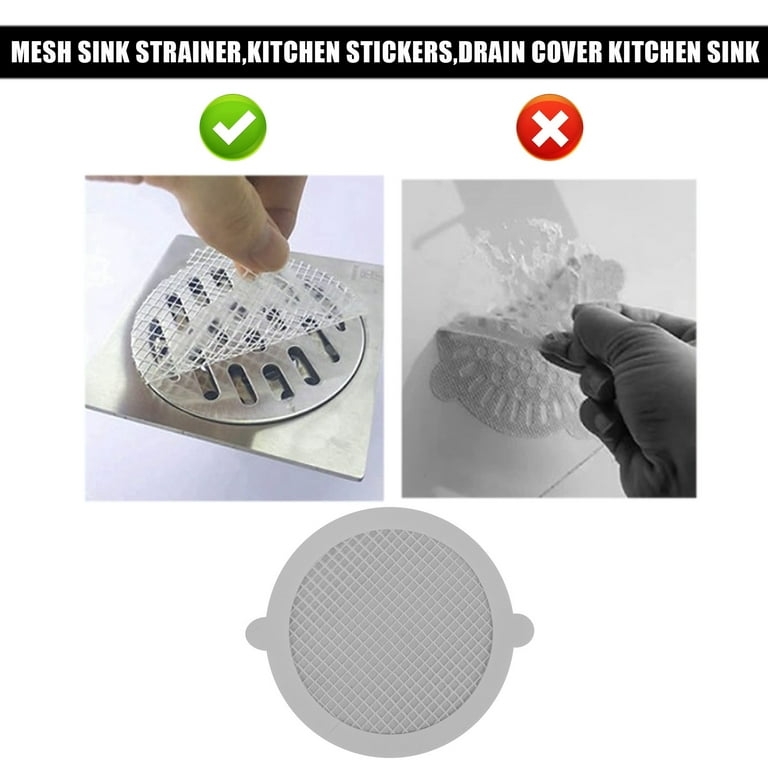 10pcs Disposable Shower Drain Hair Catcher, Anti-Blocking Floor