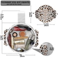 thumbnail image 4 of Leopard Full Print Drawstring Cosmetic & Makeup Bag – Large Portable Makeup Organizer with Inner Zipper Pocket & Mesh Compartment, Travel Toiletry Bag for Women, 4 of 5