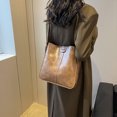 thumbnail image 1 of Bolso de hombro Retro para mujer, bolso Hobo de cuero PU de gran capacidad, bolso de viaje informal, 1 of 8
