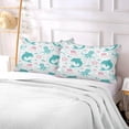 thumbnail image 5 of Coolnut Cute Sea Animals Pillowcase King Size, Super Soft Pillow Shams Covers, Plush Cozy Pillow Cases with Zipper, 20" X 40"（314） Home Decor Gifts, 5 of 6