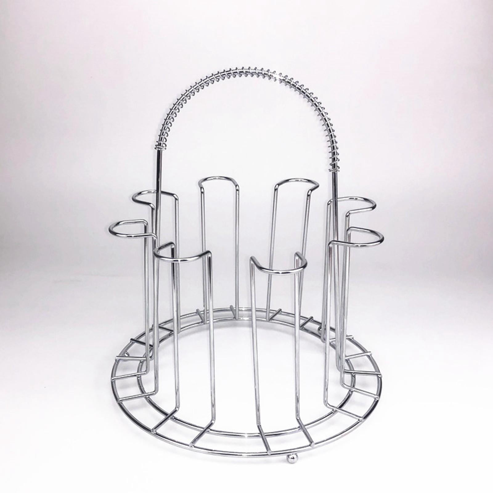 Stainless Steel Cup Drying Rack, Glasses Holder 8 Hooks Glasses Holder