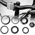 thumbnail image 3 of Accesorio de bicicleta de repuesto para auriculares con vástago de horquilla delantera de bicicleta de aleación de aluminio de 44 mm a 56 mm (negro), 3 of 10