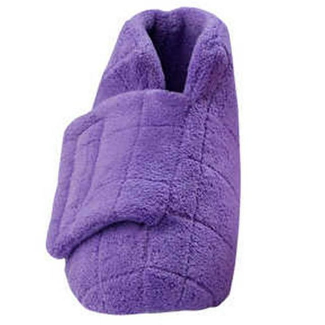 Silverts 103900206 Womens Extra Wide Swollen Feet Slippers, Mauve - Extra Small
