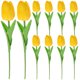 thumbnail image 4 of GOOHOCHY 10pcs PU tulipanes falsos flores artificiales arreglo flor de ramo decoración, 4 of 8