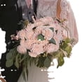 thumbnail image 4 of Artificial Flowers Combo Mix Silk Flowers Dahlia Roses with Stems for DIY Wedding Bridal Bouquets, Baby Shower, Floral Arrangement, Table Centerpieces, Christmas Home Decoration, 4 of 8