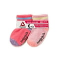 thumbnail image 3 of Reebok Baby and Toddler Girls' Quarter Socks, 12-Pack, 6M-4T, 3 of 4