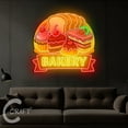 thumbnail image 4 of C-CRAFT Bakery Acrylic Neon Sign 27 inch for Bakery Wall Art, Restaurant Wall Decor, 4 of 4