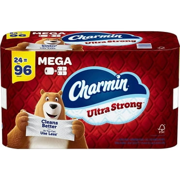 Charmin Ultra Strong Toilet Paper 24 Mega Rolls, 242 Sheets Per Roll