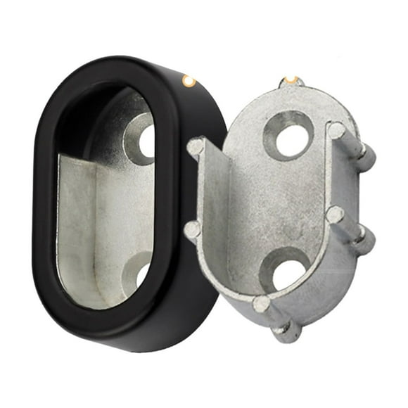 Closet Brackets Zinc Alloy Oval Closet Rod End Supports Wardrobe Flange Bracket Holder Good Corrosion Resistance Hardware