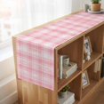 thumbnail image 6 of Table Runners 72 Inches Long Dress Scarves, Pink Plaid Farmhouse Kitchen Table Runner, Coffee Tablerunners, Modern Art Checkered Farmhouse 14x72 Inch, 6 of 9