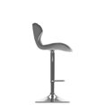 thumbnail image 3 of CorLiving Remi Modern Faux Leather Square Tufted Adjustable Swivel Indoor Bar Stools Set of 2, 3 of 7