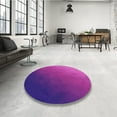 thumbnail image 4 of Ahgly Company Machine Washable Indoor Rectangle Transitional Crimson Purple Area Rugs, 8' x 10', 4 of 7