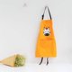 thumbnail image 2 of ZHAOCHENG Lindo delantal de animales con bolsillo para adultos y niños, impermeable, de algodón y lino, para cocinar, talla S (cebra amarilla)., 2 of 5