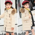 thumbnail image 6 of ATOGUTA Jackets for Girls Winter Warm Thick Hooded Down Coat Down Jacket Padded Overcoat White, Size 2T-12, 6 of 6
