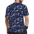 thumbnail image 2 of Wukai Hawaiian Style Print Men's Short-Sleeved Mesh T-Shirt,Quick-Dry Short Sleeve Workout T-Shirt-4X-Large, 2 of 8