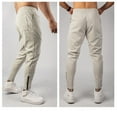 thumbnail image 3 of Kureaily Men's Retro Slim Fit Sporty Loose Trouser Leg Zipper Drawstring Casual Outdoor Long Pants Cargo, 3 of 4