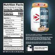 Dymatize ISO100 Hydrolyzed Whey Isolate Protein Powder, 25g Protein, Cinnamon Cereal, 20 Servings