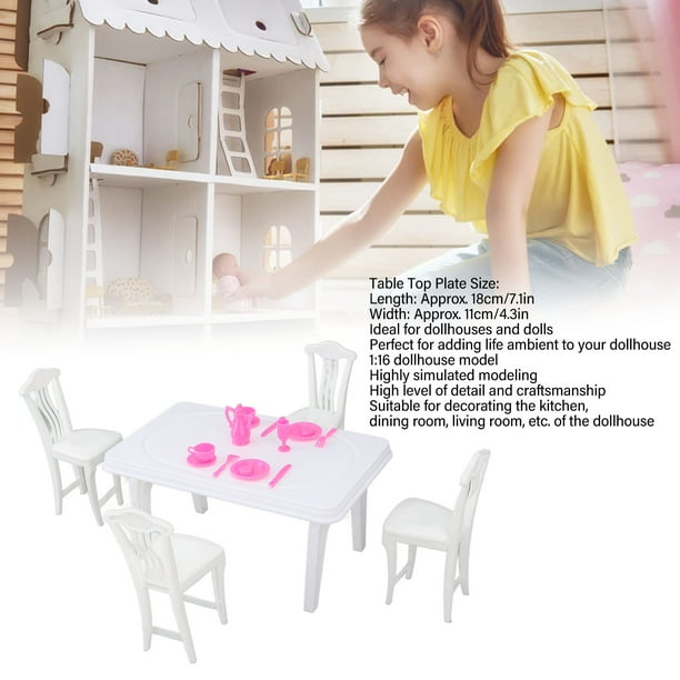 Comedor Muebles Para Casa De MuÃ±ecas Barbie Silla Comedor Para