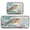 Elegant Little Robin, variant on 2-Piece Kitchen Mat Set Non Slip Washable Floor Mats Decorative Rugs for Kitchen Sink Laundry Red Romantic Element Icon