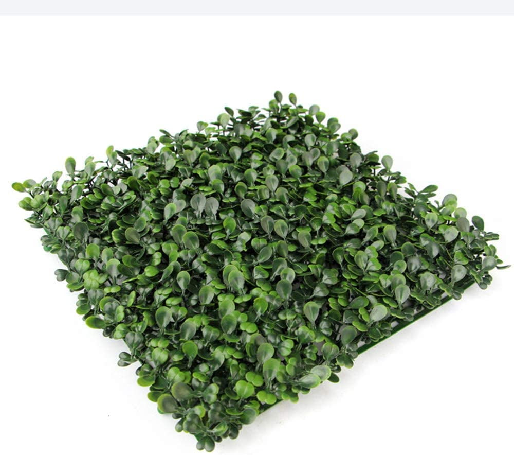 TFCFL 48pcs Artificial Plant Foliage Hedge Grass Mat Greenery Panel Wall Fence Decor 10