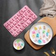 thumbnail image 3 of Silicone Chocolate Molds Russian Letters Shape Fondant Moulds Non-stick Silicone Candy Mould Kitchen Baking Accessoires, 3 of 4
