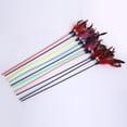 thumbnail image 4 of Pet Teaser Plastic Long Handle Teasing Rod Pet Teasing Stick Stick Feather Bell Interactive Pet Toy, Colorful, Color Random, 4 of 6
