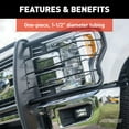thumbnail image 4 of ARIES 3067 1-1/2-Inch Black Steel Grille Guard, No-Drill, Select Ford F-250, F-350 Super Duty Fits select: 2017-2022 FORD F250, 2017-2022 FORD F350, 4 of 5