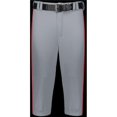 thumbnail image 1 of Russell R21LGM.B9T.2XL Adult Piped Diamond Series Knicker 2.0 Pant, Baseball Gray & True Red - 2XL, 1 of 1