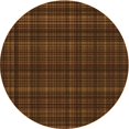 thumbnail image 1 of Ahgly Company Machine Washable Indoor Round Transitional Mahogany Brown Area Rugs, 3' Round, 1 of 7
