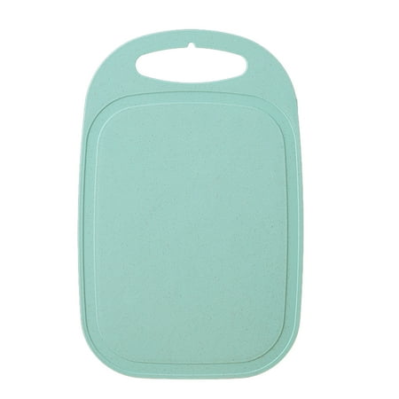 

Plastic Fruit Vegetable Cutting Board with Juices Grooves Handable Home Kitchen Chopping Board with Handle 13.18*8.46 Inch