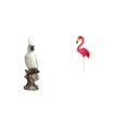 thumbnail image 1 of Figura de escritorio,Figura de loro para escritorio,oficina,decoración del hogar,Estatua de estaca de jardín,Adorno de flamenco para jardín,patio,porche,Estatua de, 1 of 8