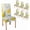 Abstract 4, variant on Orange and Grey Chair Covers Chair Seat Cover Set of 4 Removable Washable Parson Chair Covers for Dining Room Living Room Kitchen Christmas