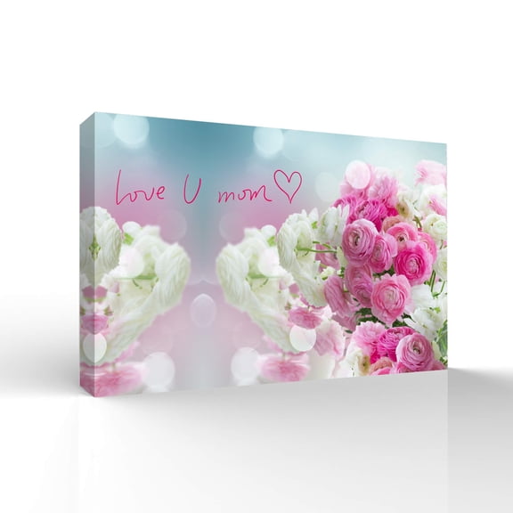 Wall26-Canvas Wall Art-Mother's Day Flowers-Giclee Painting Wall Bedroom Living House Decoration Home Art - 12x18 inches