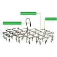 thumbnail image 6 of EUWBSSR Stainless Steel Sock Drying Rack with 35 Clips Space Saver Drip Sock Dryer Hanger Drying Pegs Hook for Laundry Clothes Socks Underwear, 6 of 7