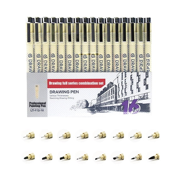 Micro Fineliner Drawing Pen Set 8 Sizes Archival Ink for Art A