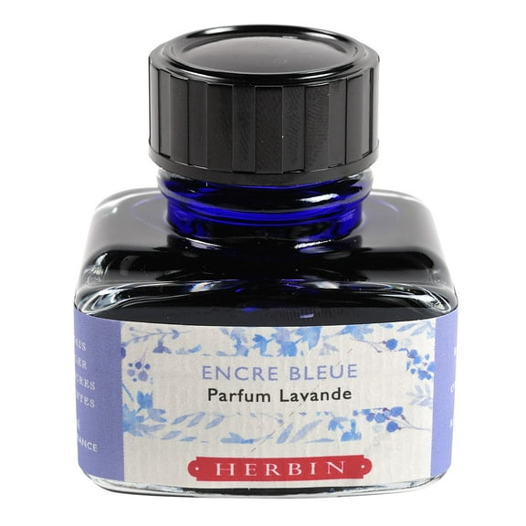 Herbin Scented Ink - 30ml Bottle - Blue w/Lavender