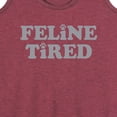 thumbnail image 3 of Instant Message - Feline Tired - Women's Racerback Tank Top, 3 of 6