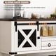 thumbnail image 3 of 46" Rustic Console Table, Farmhouse Entryway Table, Sofa Table with Storage White, 3 of 16