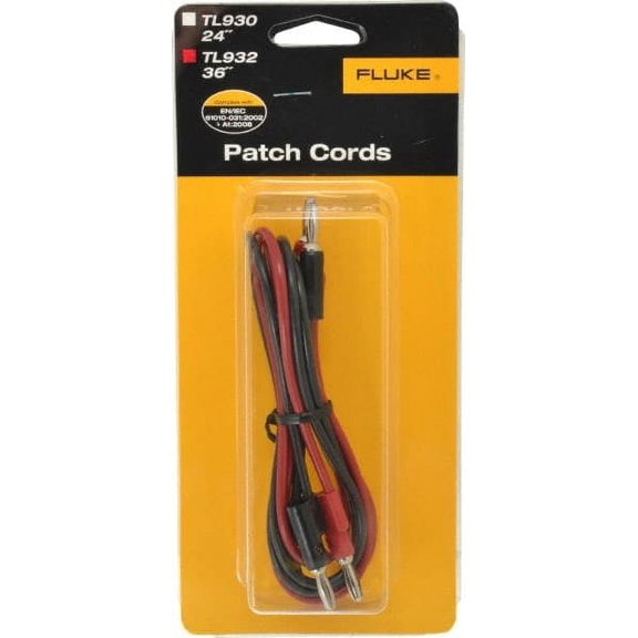 Black/Red Electrical Test Equipment Patch Cord Set