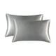thumbnail image 3 of Funda de almohada de seda sintética Funda de almohada Funda de almohada de lijado Funda de almohada de color sólido, 3 of 6