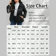 thumbnail image 3 of iHPH7 Puffer Jacket Women Casual Outerwear Overcoat for Women Warm Winter Coats for Women Puffy Jackets Women Warm Clothes for Women Long Winter Jackets for Women Black L, 3 of 7