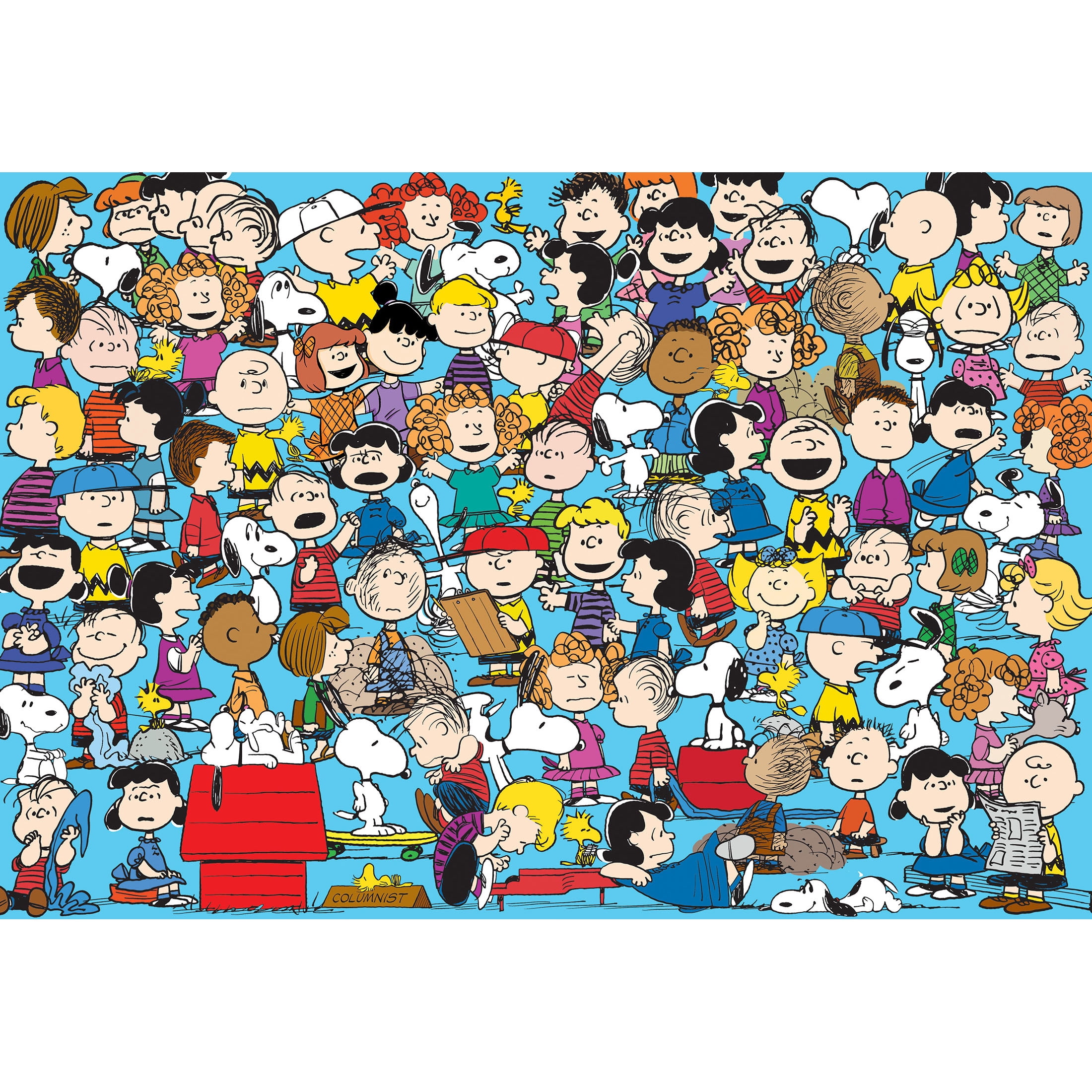 RoseArt Colorluxe 2000-Piece Peanuts Cast Adult Interlocking Jigsaw Puzzle